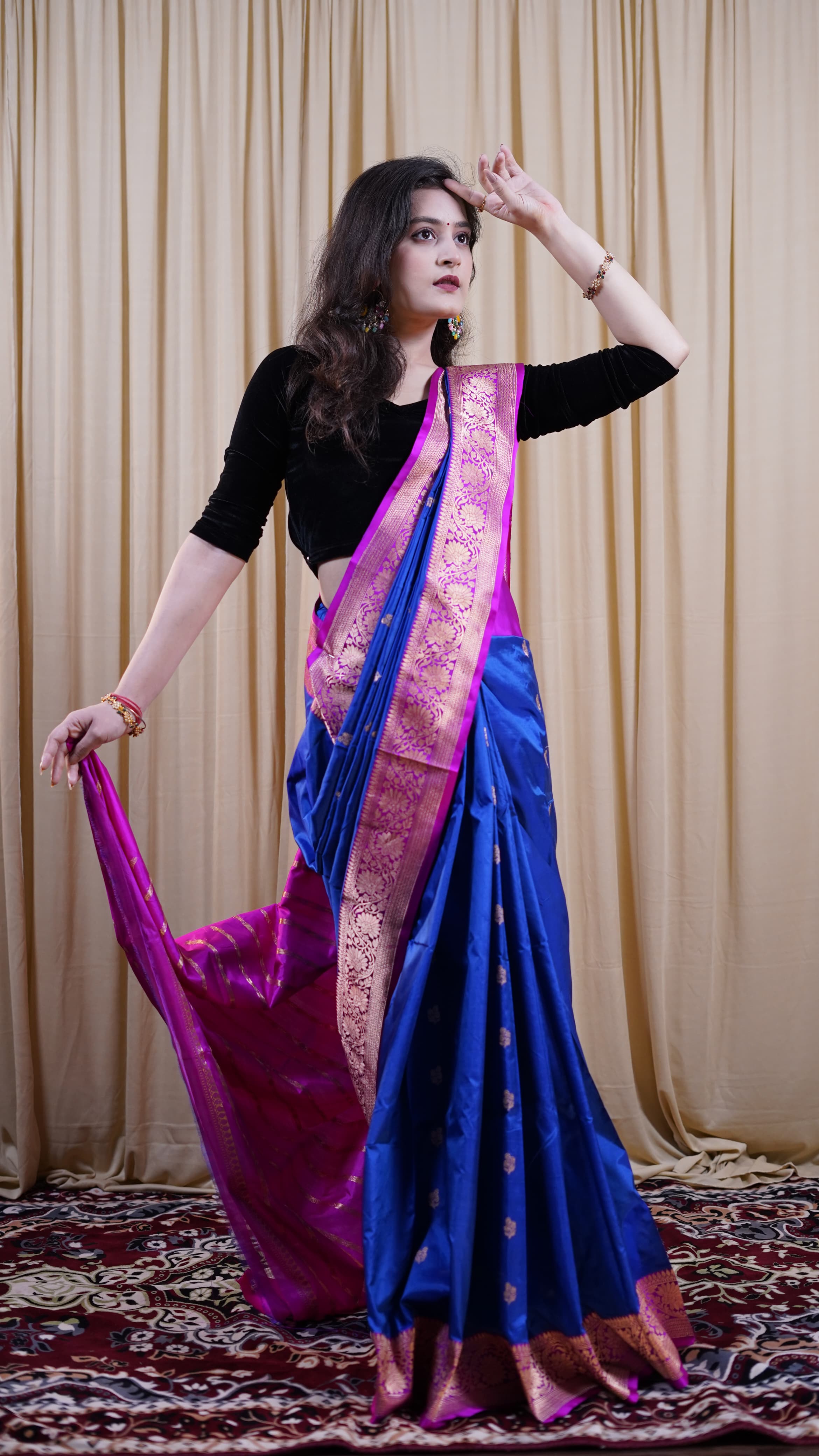 Pure Banarasi Handloom Katan Boota Saree