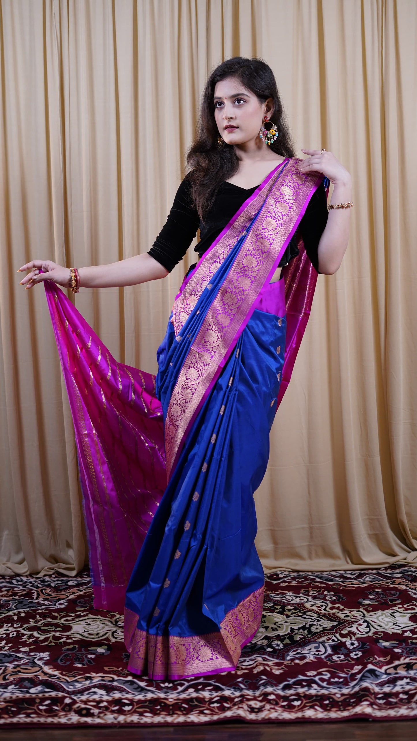 Pure Banarasi Handloom Katan Boota Saree