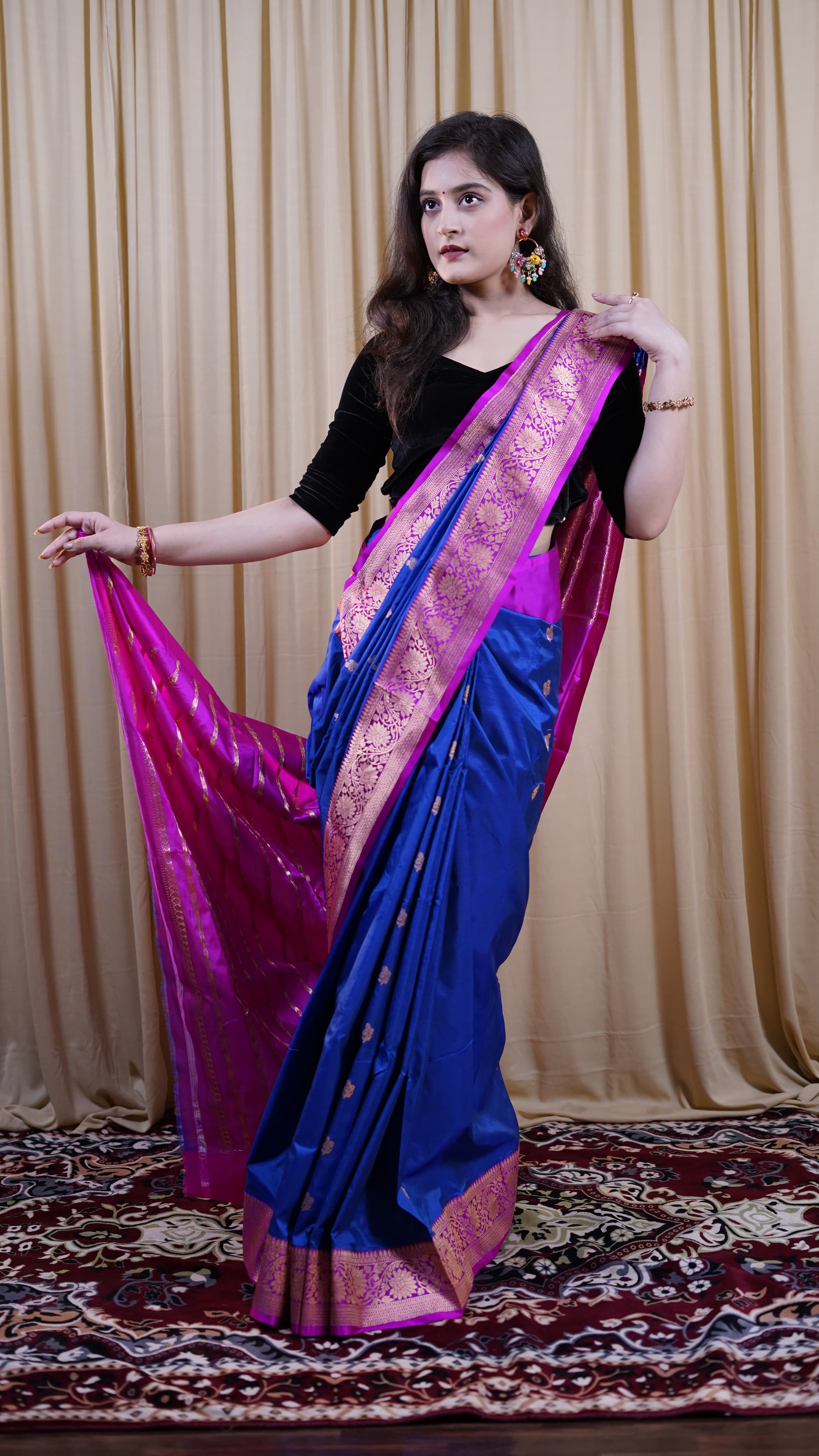 Pure Banarasi Handloom Katan Boota Saree