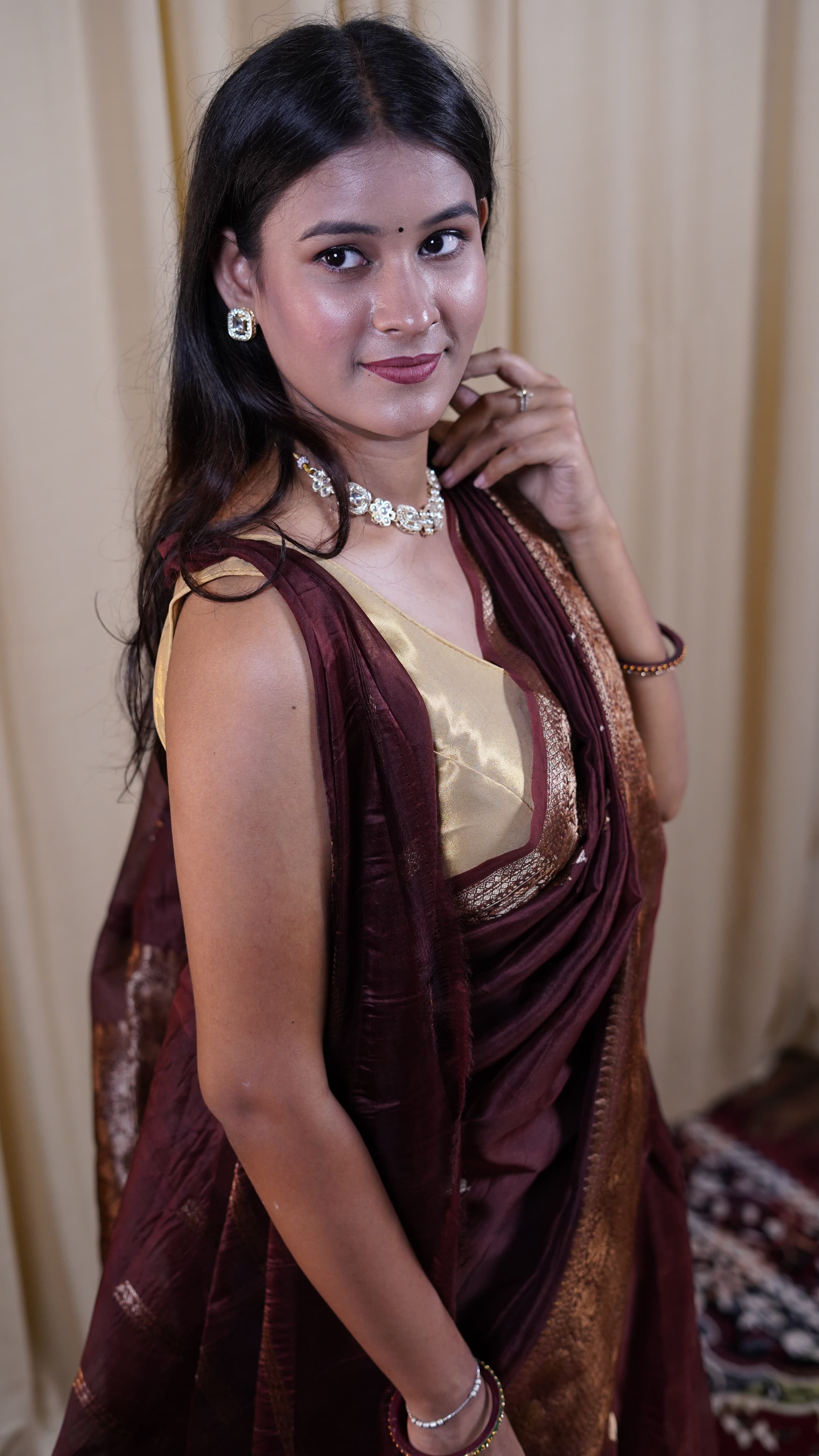Pure Banarasi Handloom Kora Organza Saree