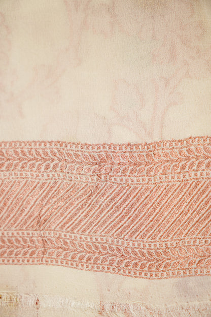 Pure Banarasi Handloom Khaddi Georgette Copper Refling Saree