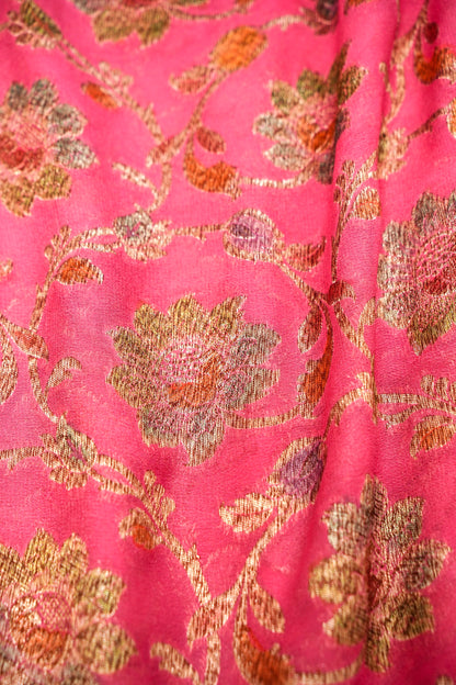 Pure Banarasi Handloom Khaddi Georgette Antique Refling Saree