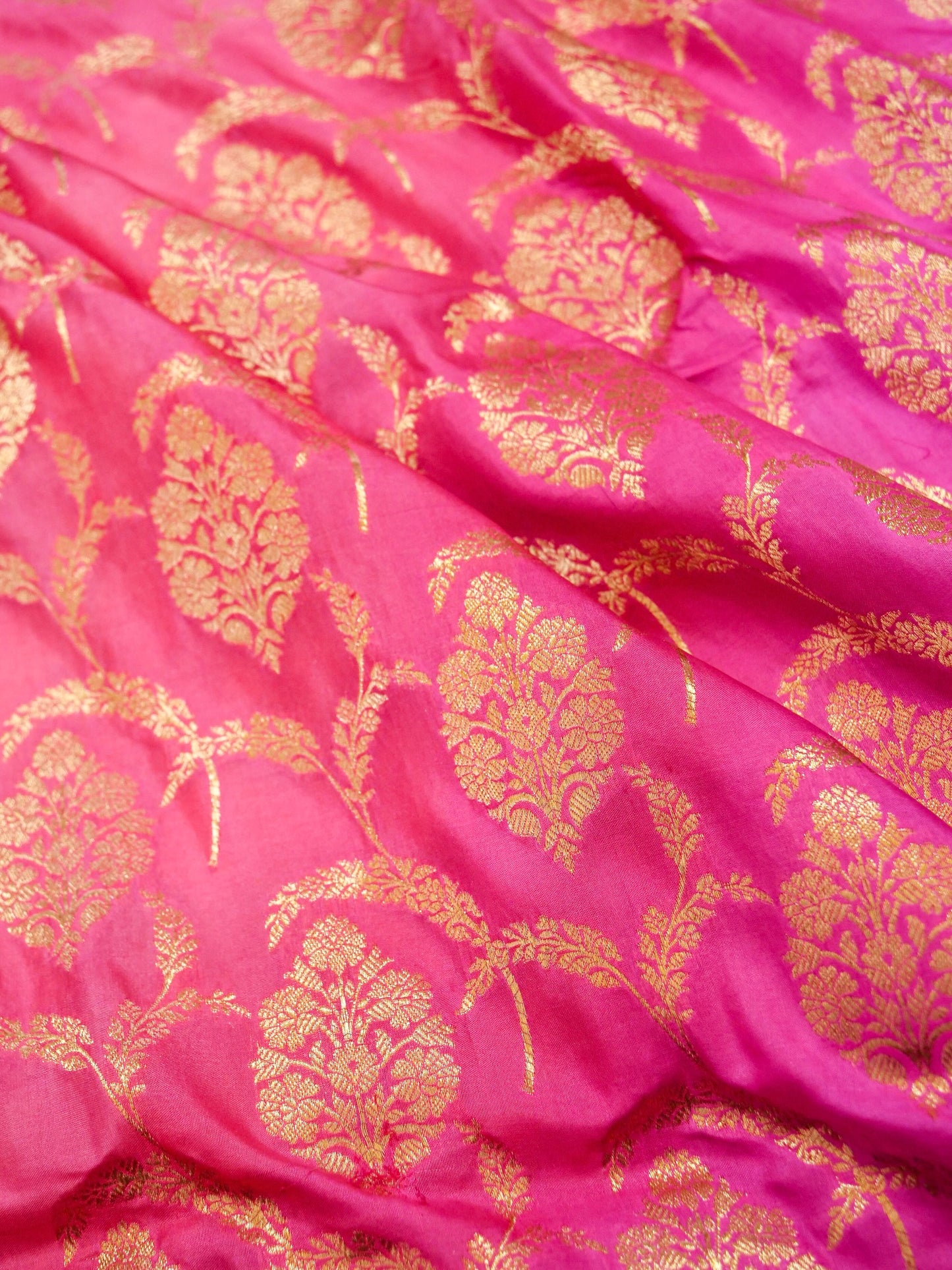 Pure Banarasi Handloom Katan Mashru Saree