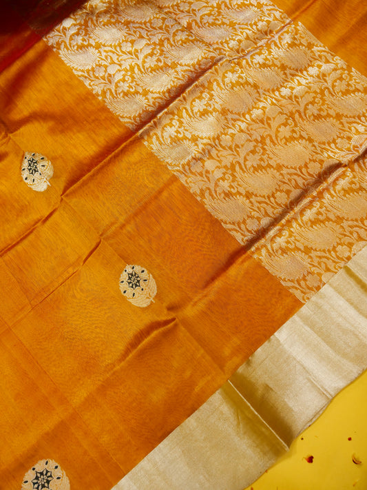 Pure Banarasi Powerloom Chanderi Silk Saree