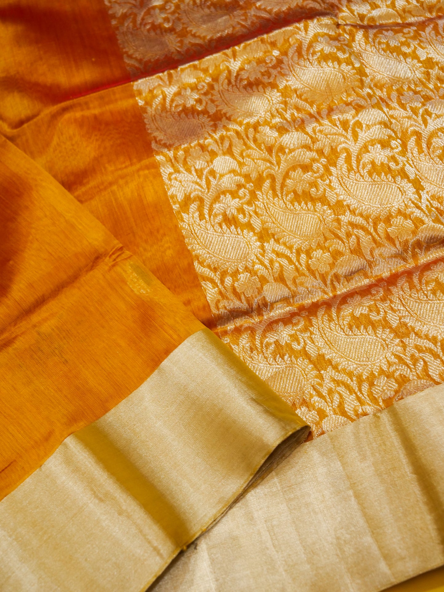 Pure Banarasi Powerloom Chanderi Silk Saree