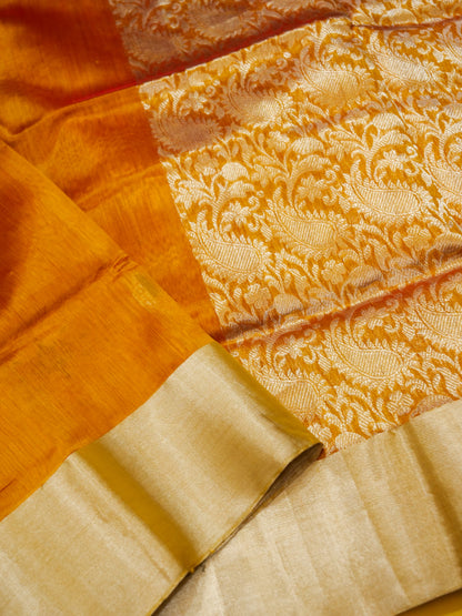 Pure Banarasi Powerloom Chanderi Silk Saree