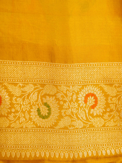 Pure Banarasi Handloom Katan Rangkaat Saree