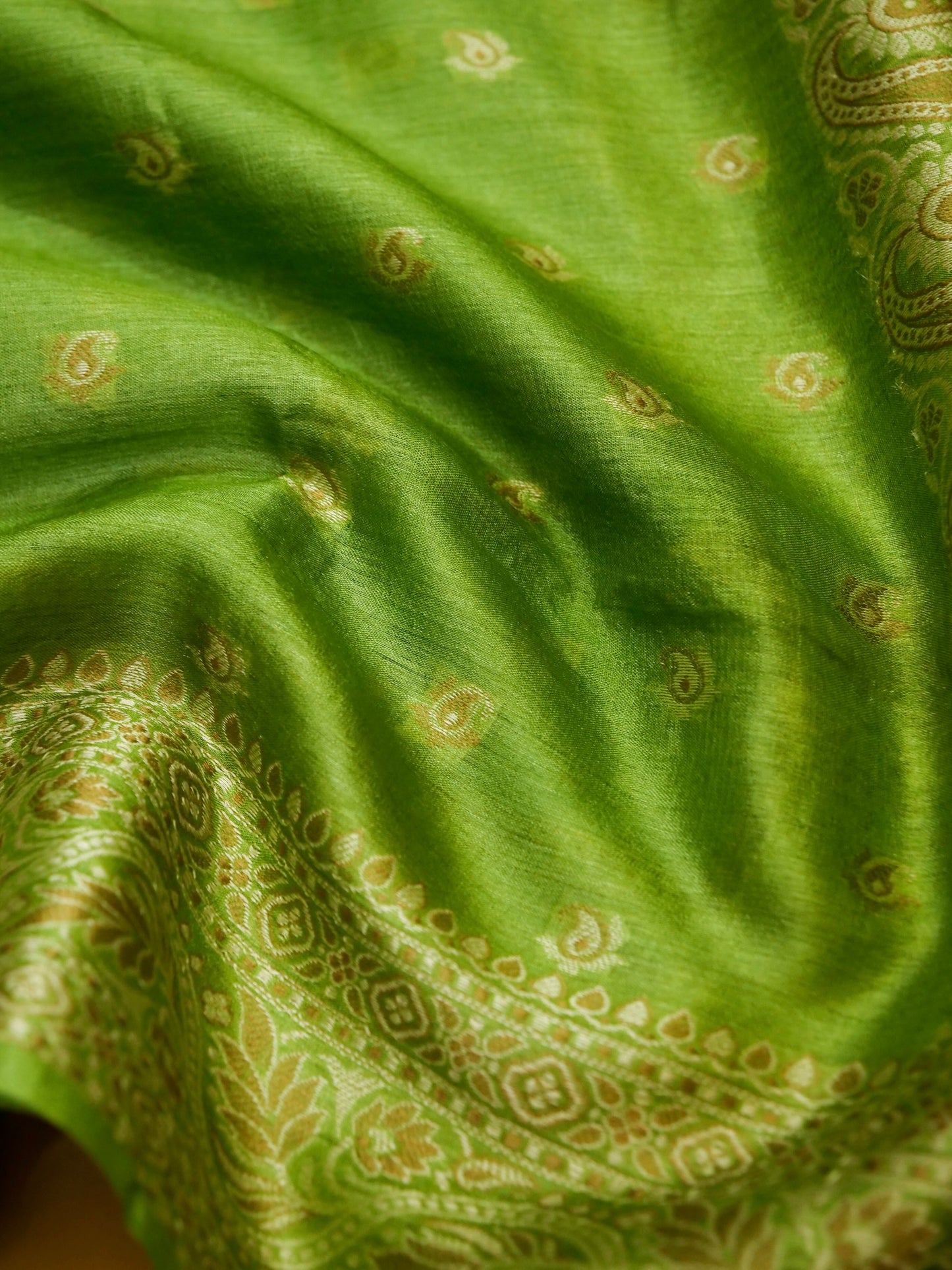 Pure Banarasi Powerloom Tussar Silk Saree