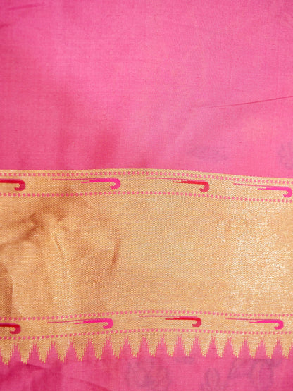 Pure Banarasi Handloom Katan Tissue Brocade Kinkhab Saree