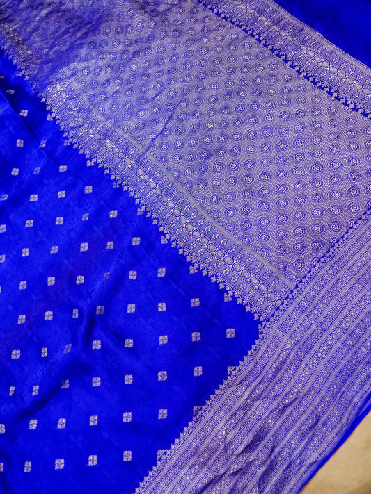 Pure Banarasi Handloom Mashru Tanchui Saree