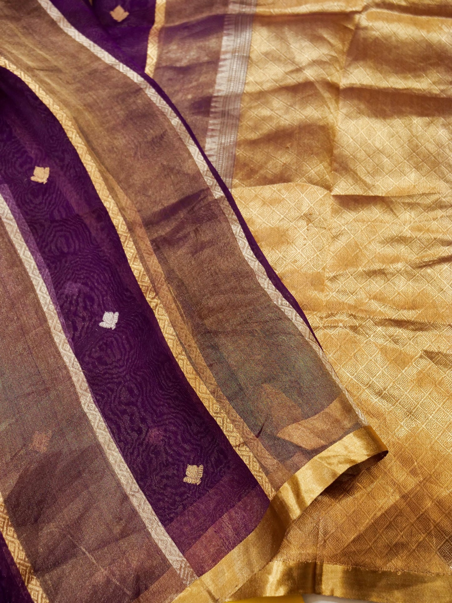Pure Banarasi Powerloom Tissue Silk Saree