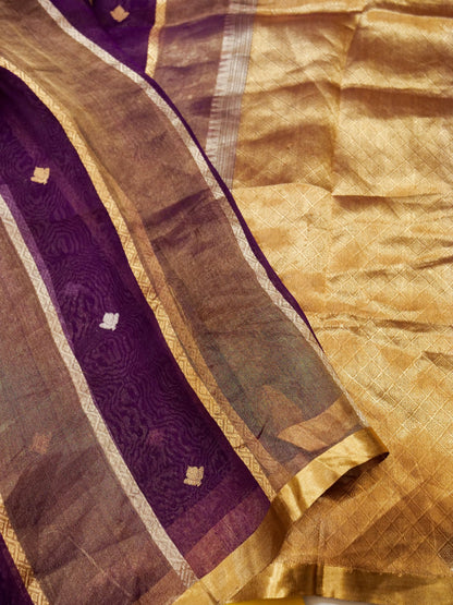 Pure Banarasi Powerloom Tissue Silk Saree