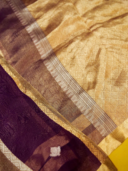 Pure Banarasi Powerloom Tissue Silk Saree