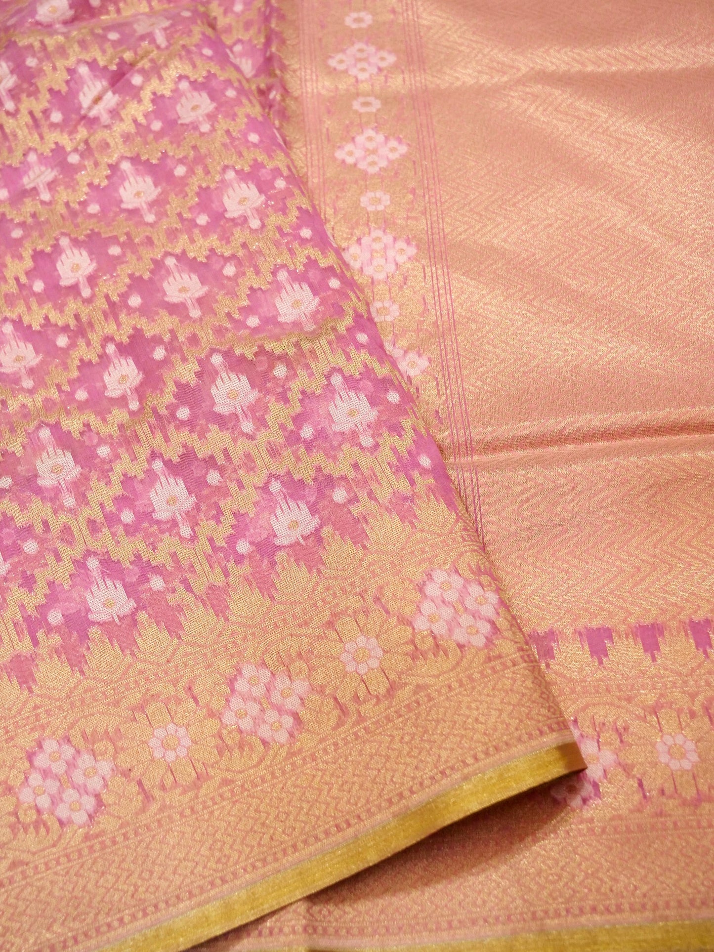Pure Banarasi Handloom Katan Pitambari Saree