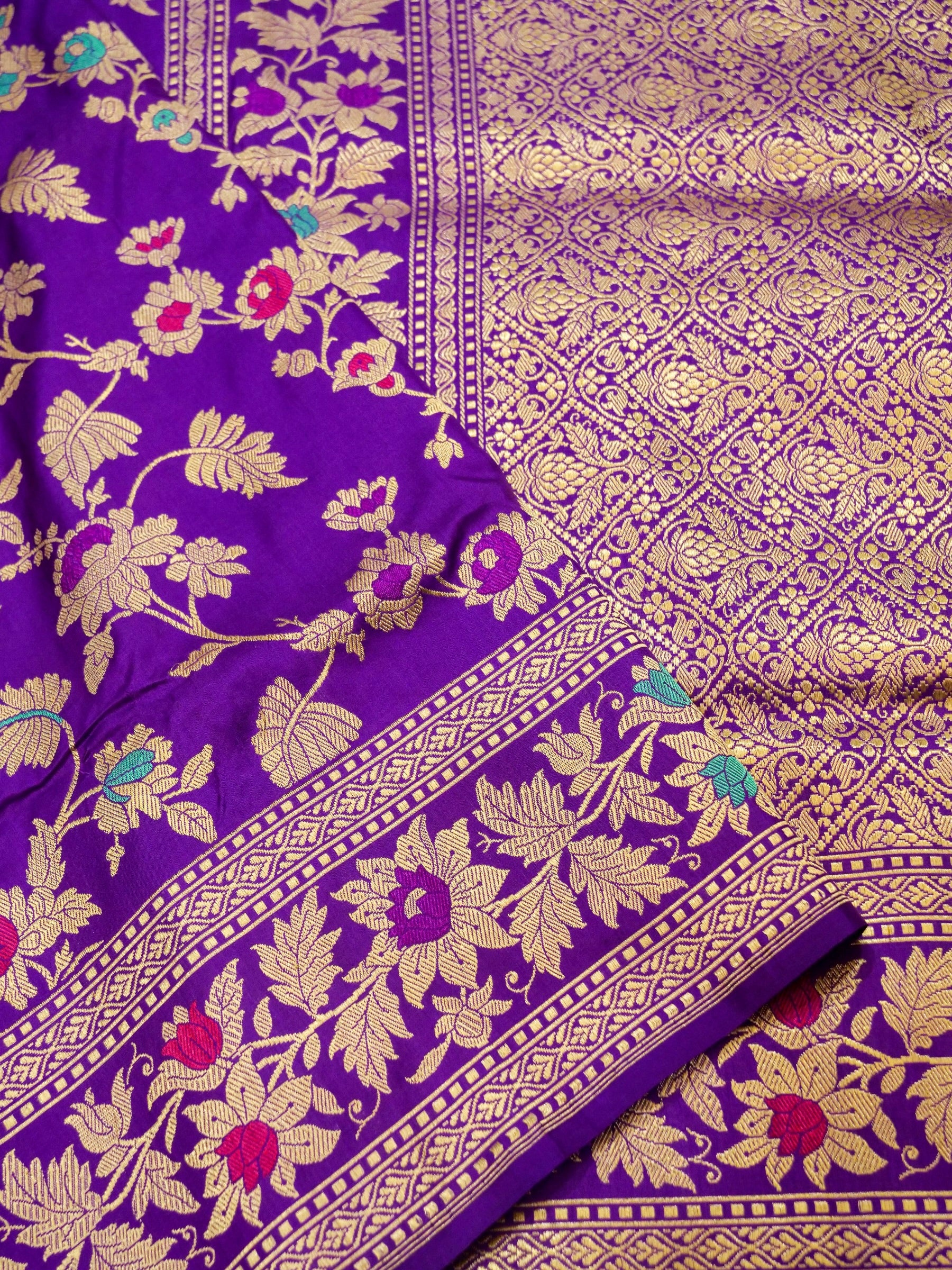 Pure Banarasi Handloom Jangla Mina Saree