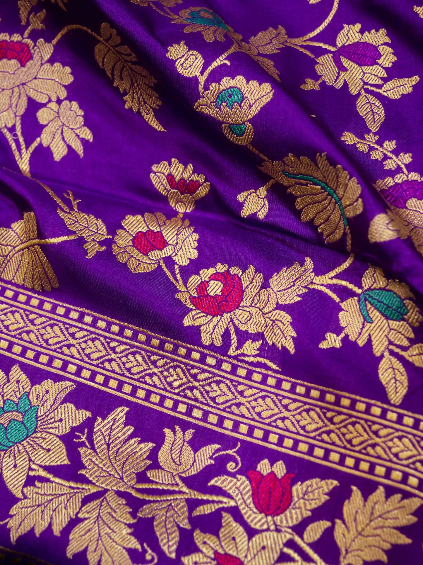Pure Banarasi Handloom Jangla Mina Saree