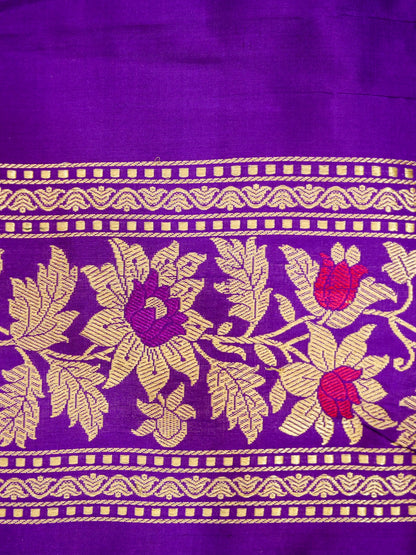 Pure Banarasi Handloom Jangla Mina Saree