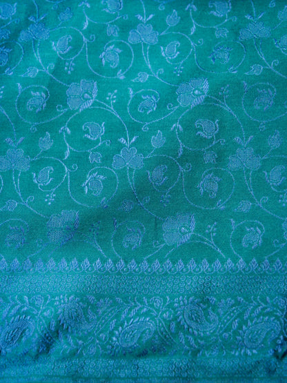 Pure Banarasi Handloom Katan Pashmina Tanchui Saree