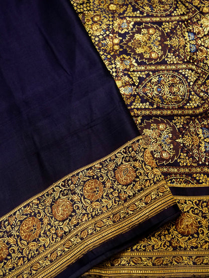 Pure Banarasi Handloom Satin Valkalam Saree