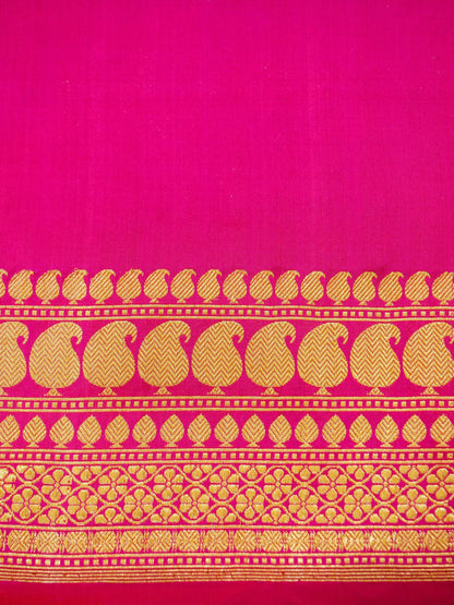 Pure Banarasi Handloom Katan Real Zari Kadhua Jangla Saree