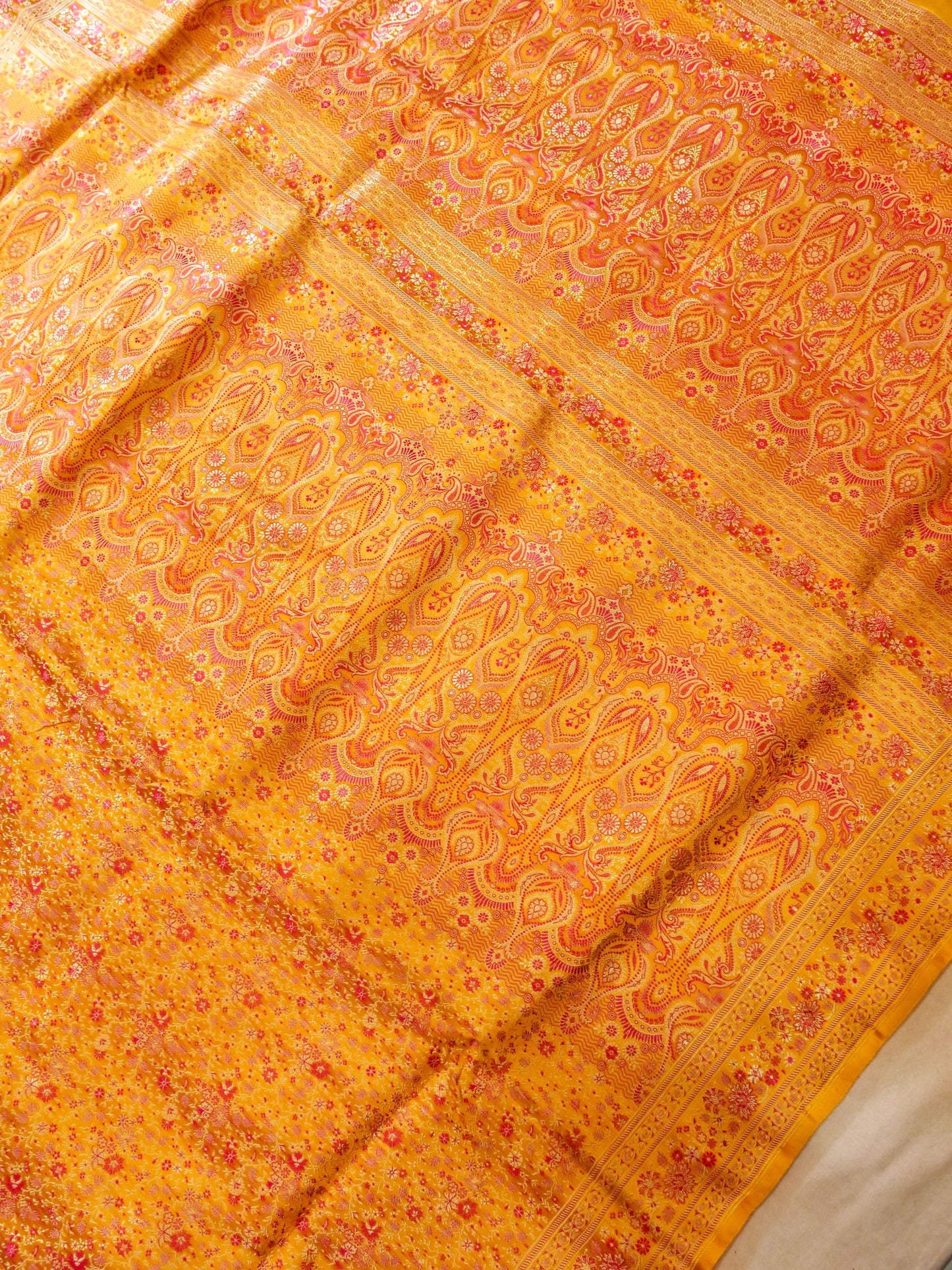 Pure Banarasi Handloom Katan Tanchui Saree