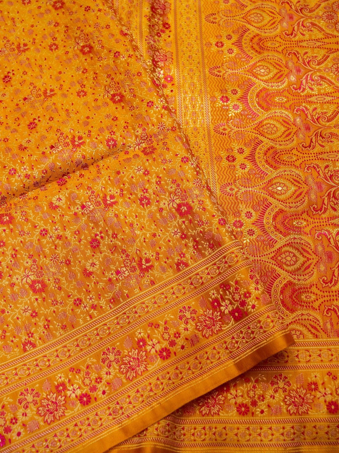 Pure Banarasi Handloom Katan Tanchui Saree