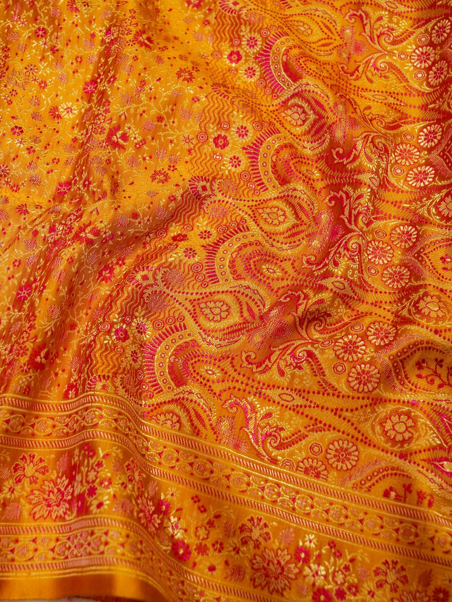 Pure Banarasi Handloom Katan Tanchui Saree