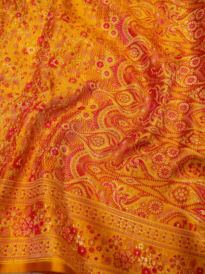 Pure Banarasi Handloom Katan Tanchui Saree