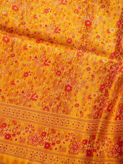 Pure Banarasi Handloom Katan Tanchui Saree