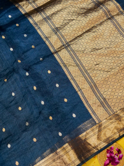 Pure Banarasi Handloom Tissue Kadhwa Saree
