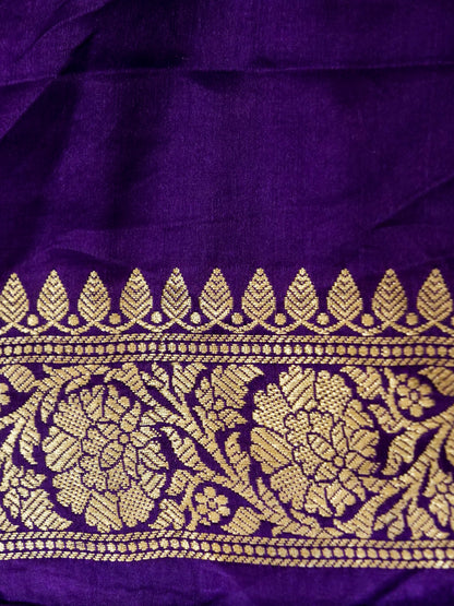Pure Banarasi Handloom Mashru Jangla Boota Saree