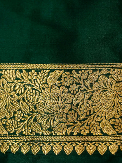 Pure Banarasi Handloom Katan Rupa Sona Kadhwa Jangla Saree