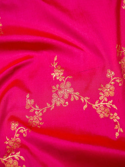 Pure Banarasi Handloom Katan Light Weight Jangla Saree
