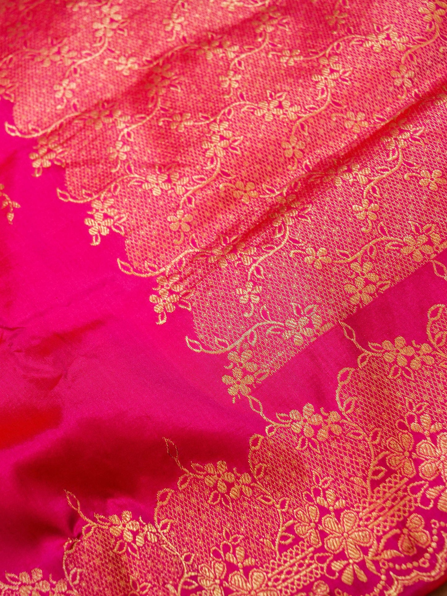 Pure Banarasi Handloom Katan Light Weight Jangla Saree