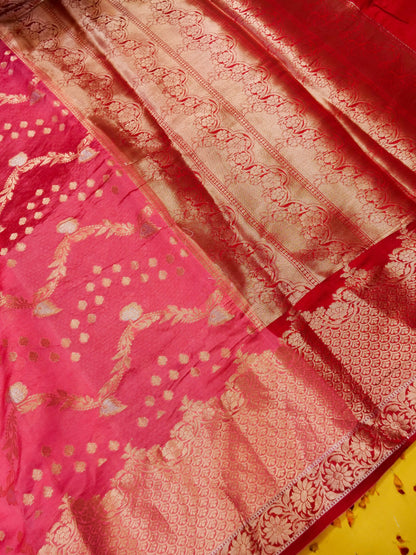 Pure Banarasi Powerloom Chiniya Silk Saree