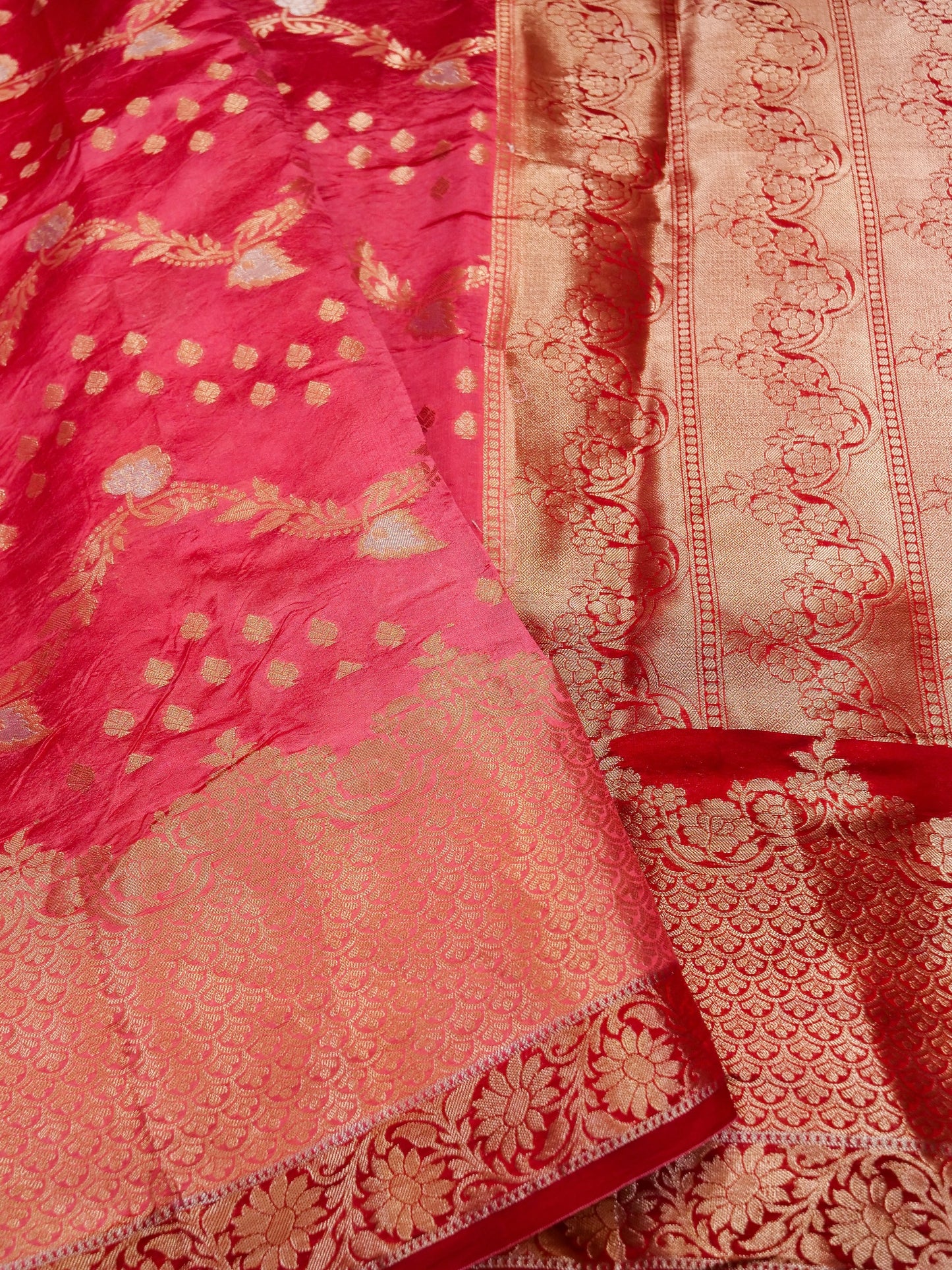 Pure Banarasi Powerloom Chiniya Silk Saree