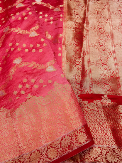 Pure Banarasi Powerloom Chiniya Silk Saree