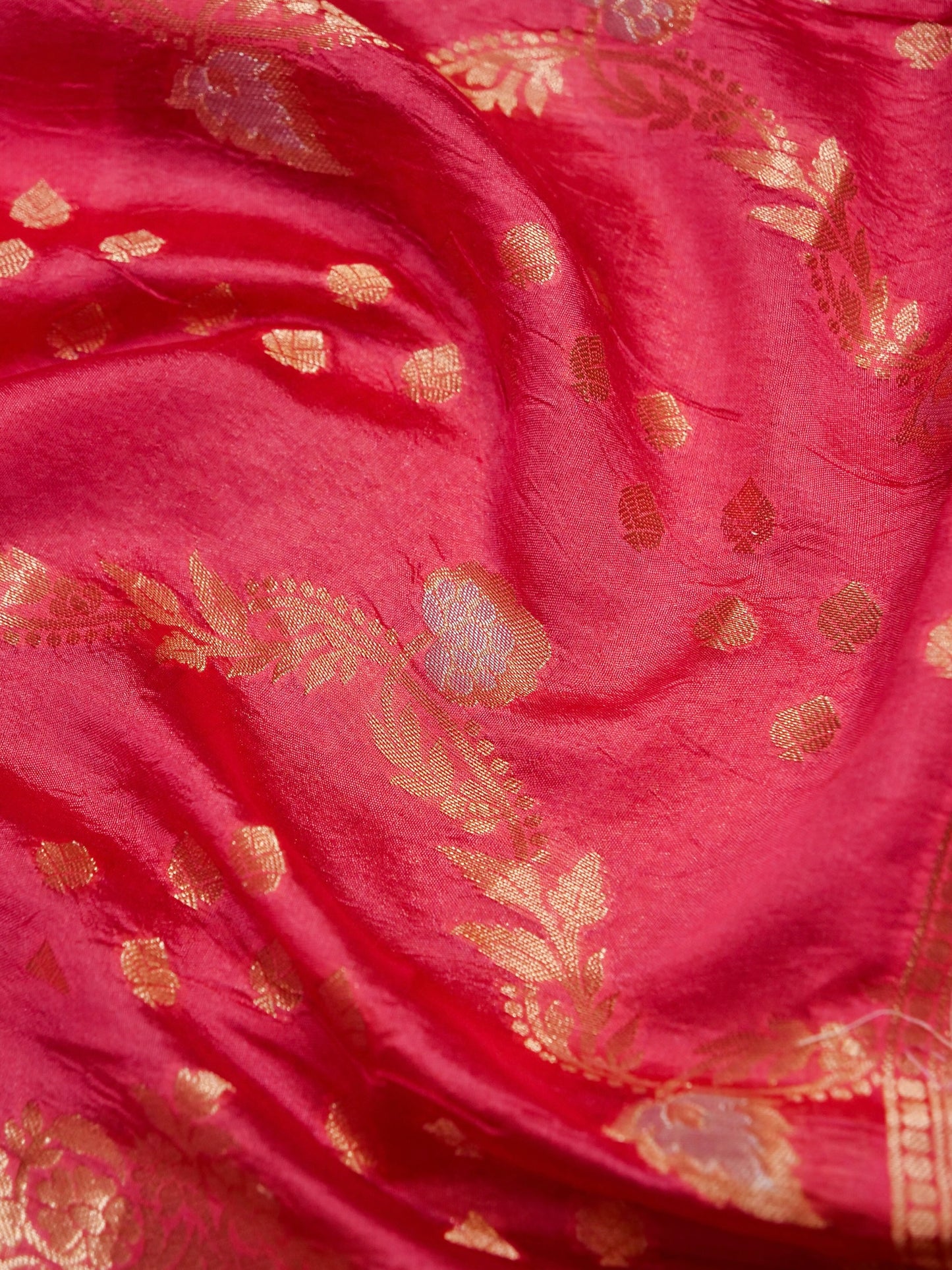 Pure Banarasi Powerloom Chiniya Silk Saree