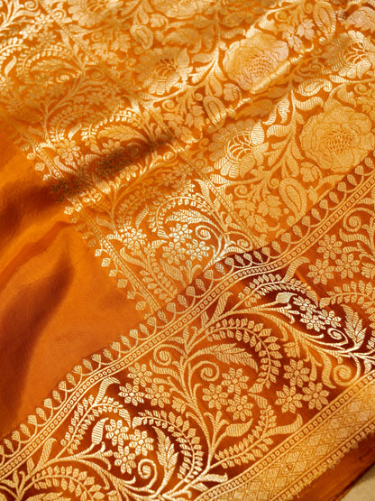 Pure Banarasi Handloom Katan Valkalam Saree
