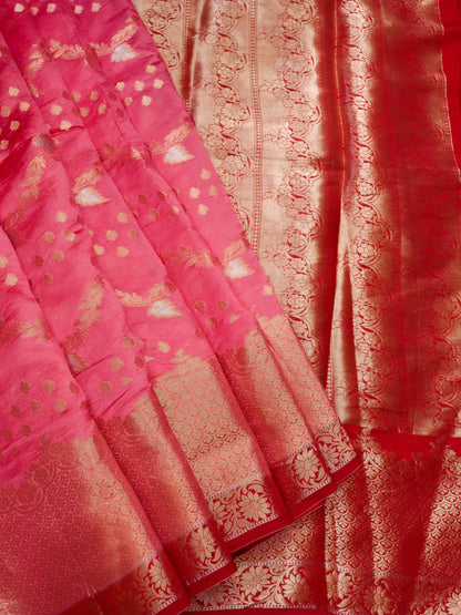 Pure Banarasi Powerloom Chiniya Silk Saree