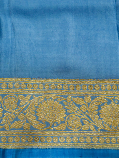Pure Banarasi Handloom Mashru Jangla Saree