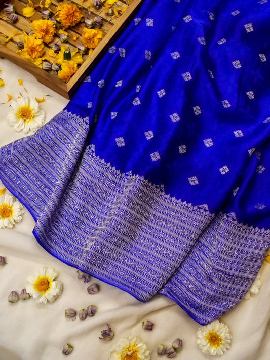 Pure Banarasi Handloom Mashru Tanchui Saree