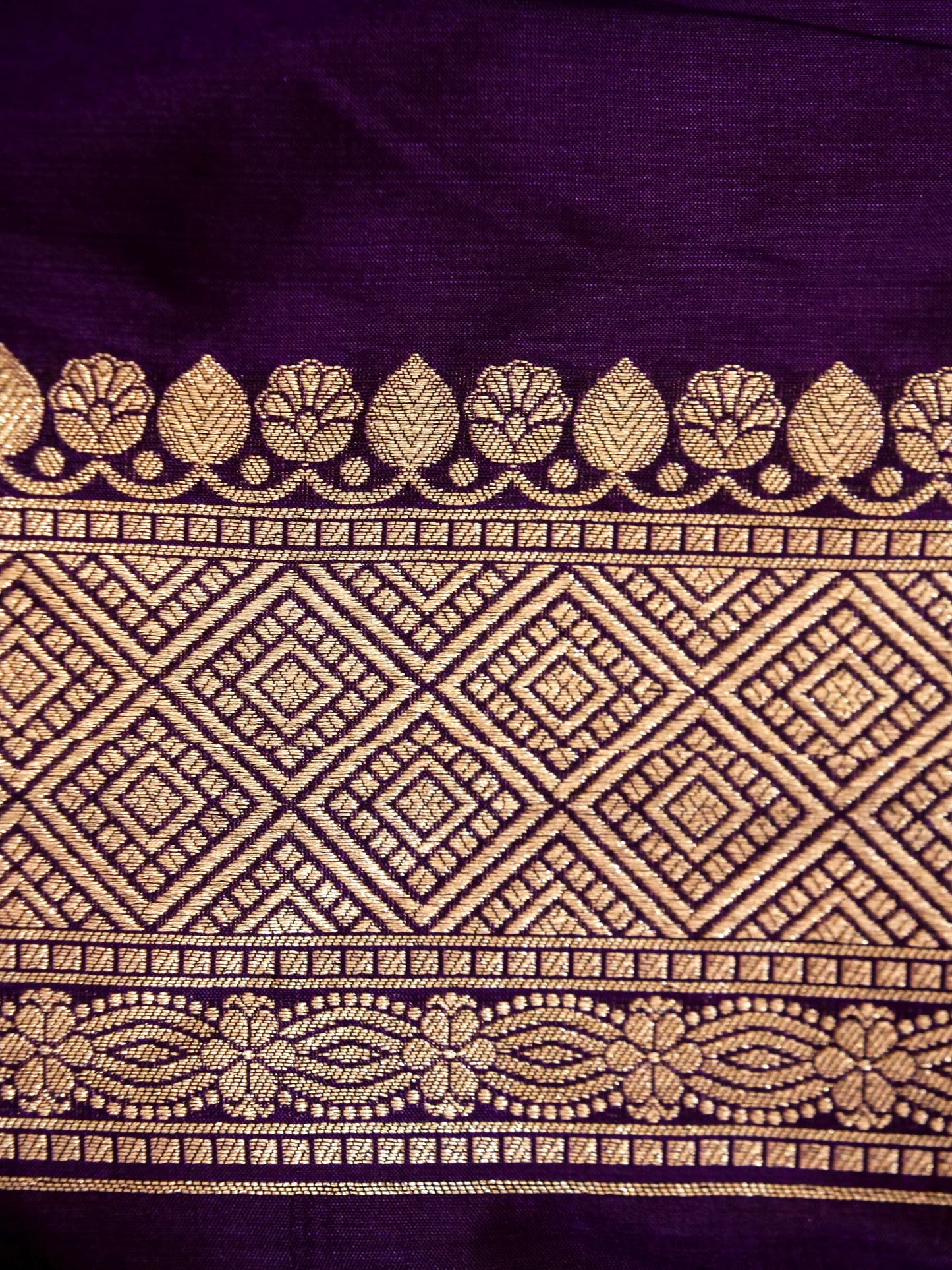 Pure Banarasi Handloom Katan Jamdani Saree