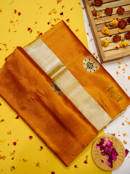 Pure Banarasi Powerloom Chanderi Silk Saree