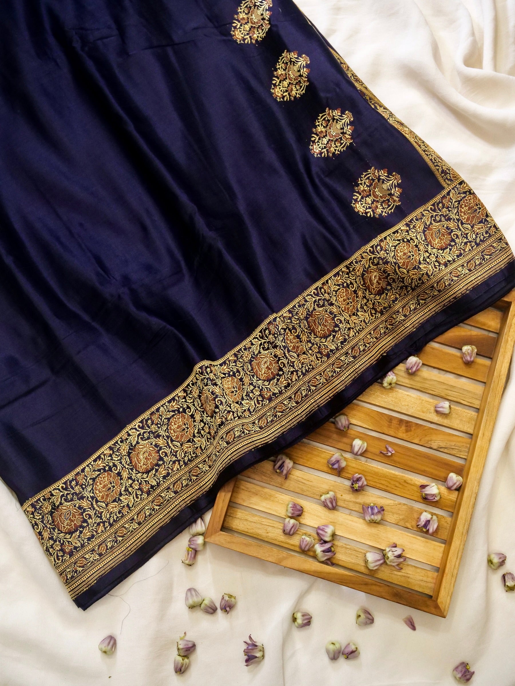 Pure Banarasi Handloom Satin Valkalam Saree