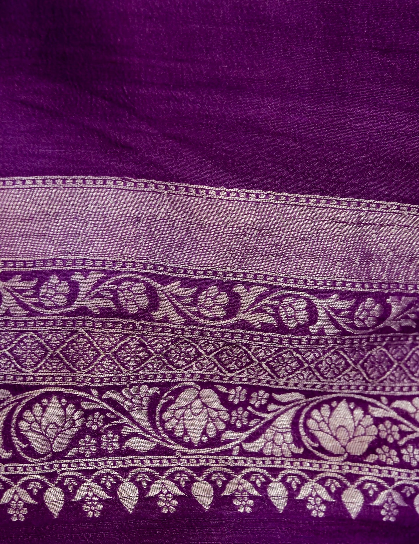 Pure Banarasi Handloom Tussar Georgette Jamdani Saree